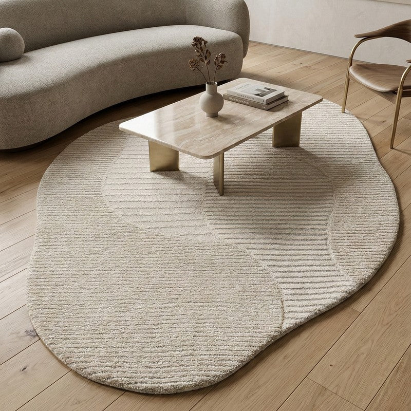 Trezel Cotton Carpet - Off White - 5 x 8 ft