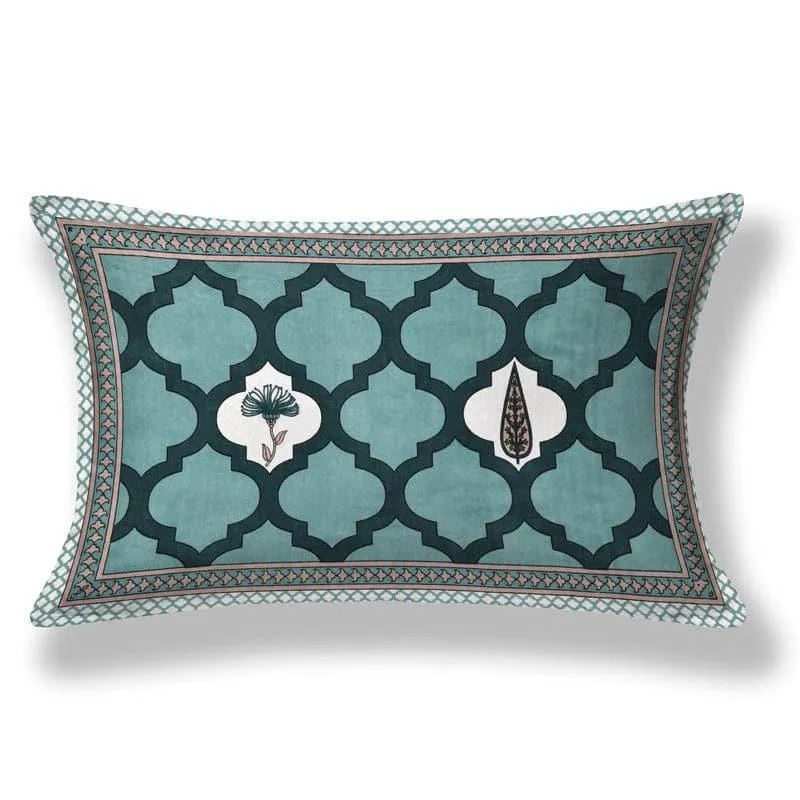 Ashima Printed Cotton Bedsheet (Sea Green) - 180 TC media 5
