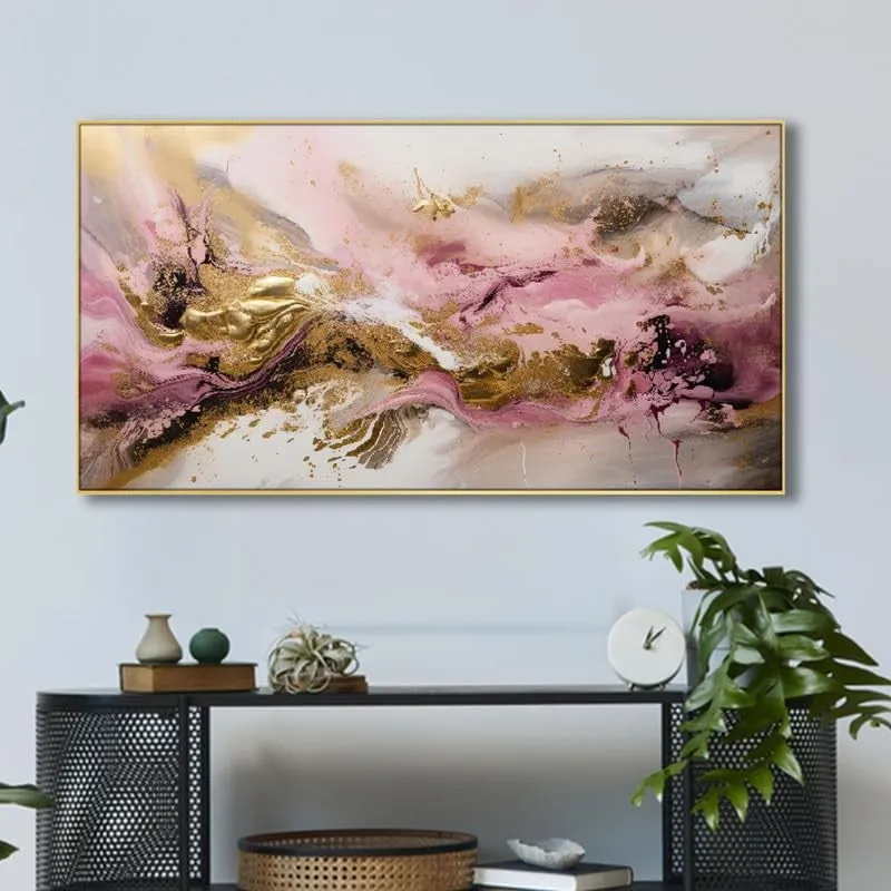 Opulent Flow Canvas Wall Painting With Frame media 3