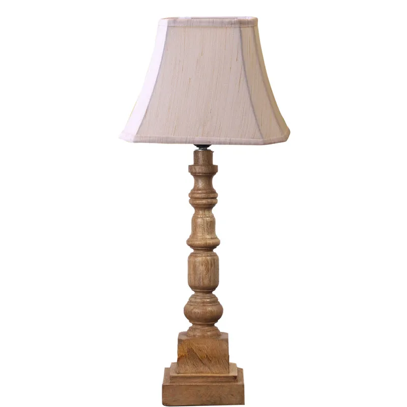 Allume I Arbor Wooden Table Lamp - Beige,Brown media 6