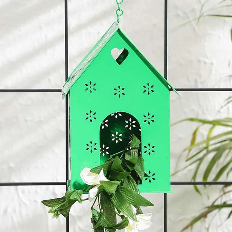 Hello Birds Green Birdhouse- Green media 1