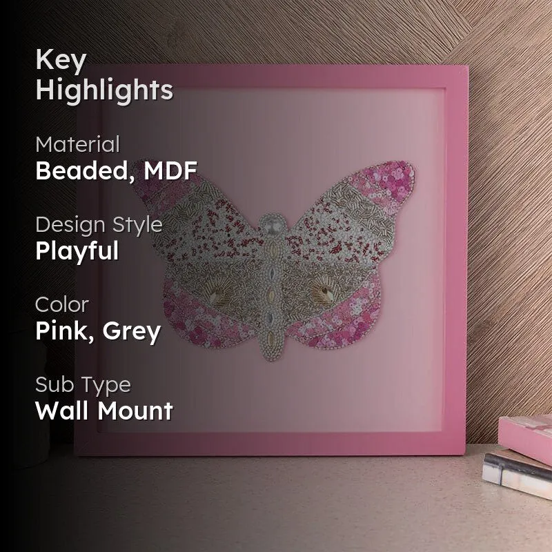 Flutter Friend MDF Wall Accent - Butterfly Collection media 2
