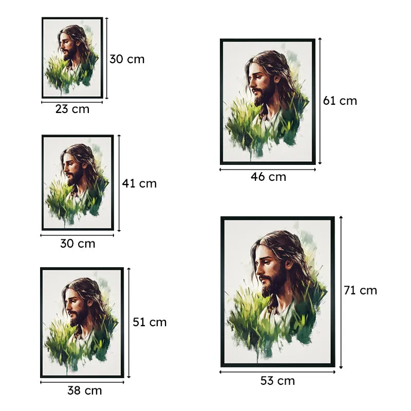 Light Of Jesus Wall Art With Resin Frame media 9