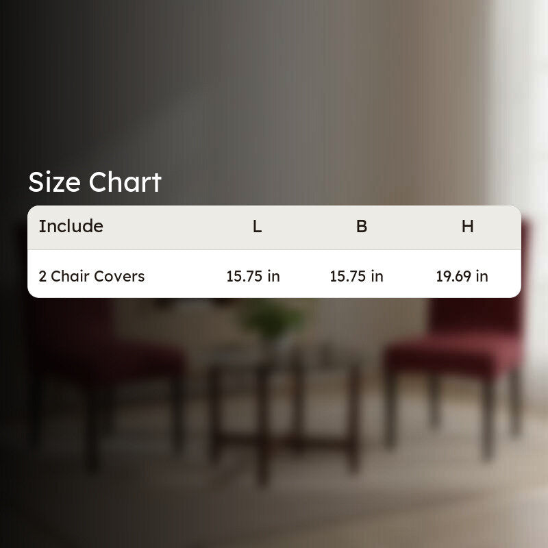 Nexo Neat Fit Chair Cover (Maroon) - Set Of Two media 7