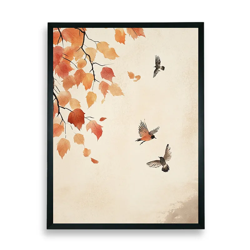 Autumn Birds Wall Art With Resin Frame media 7