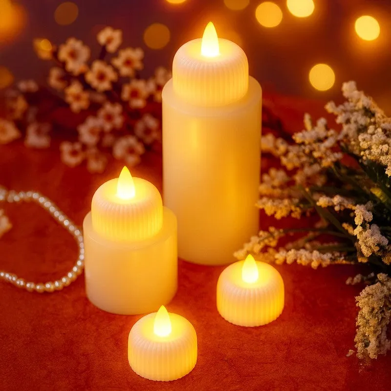 LumiAura Flickering Battery Candle - Set Of Four media 3