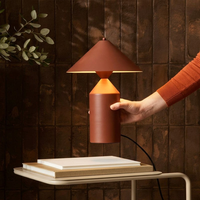 Fig Living Cone Casa Metal Table Lamp - Brown media 5