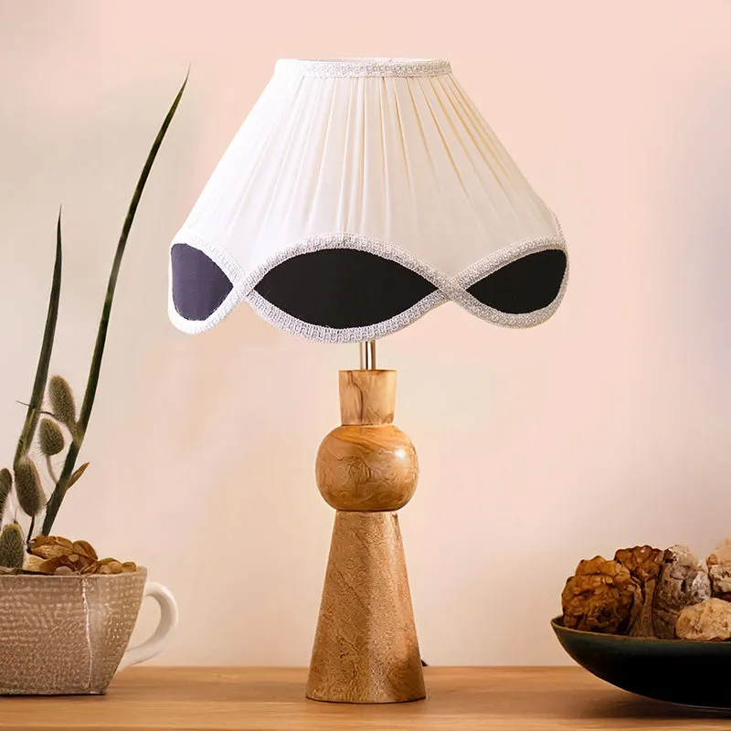Angler Terra Wooden Table Lamp - White media 2