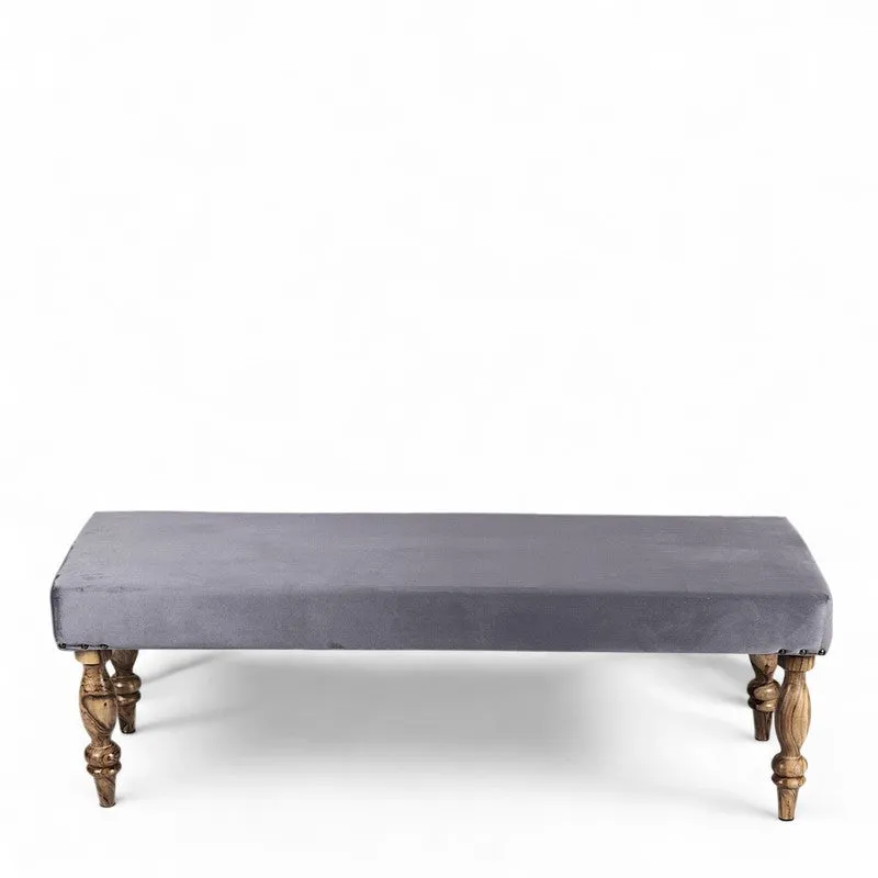 Avaro Sheesham Wooden Bench - Grey media 4
