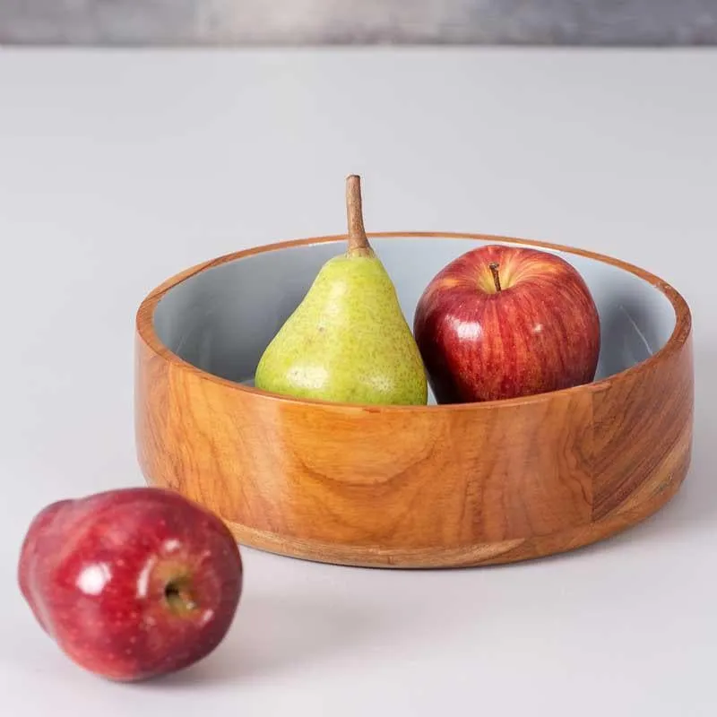 Rum Flat Serving Bowl - Grey media 1
