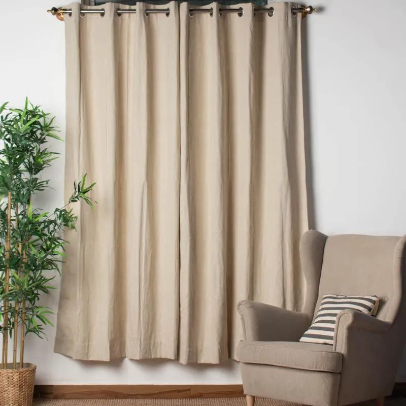 Zephyr Jacquard Single Curtain (Beige) media 3