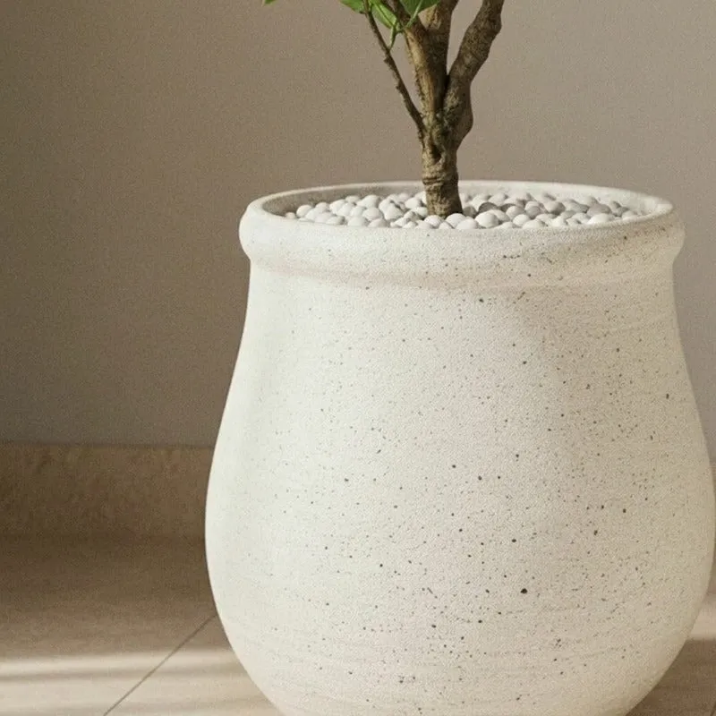 Clayra Floor Planter - Off White media 7