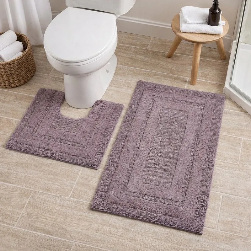 Aqualoom Anti skid Bath Mat (Purple) - Set Of Two media 3