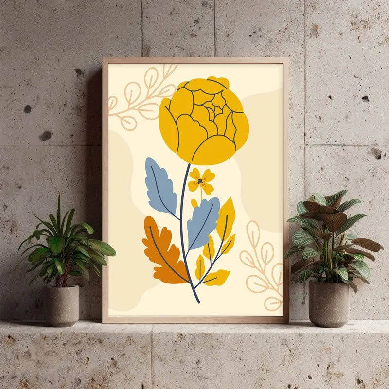 Summer Breeze Archival Canvas Wall Art - Natural Brown Frame media 4