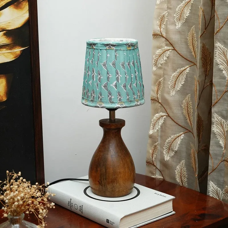 Jadeleaf Cotton Table Lamp - Blue media 3
