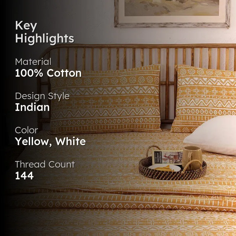 Dream Drift Dohar Bedding Set - Yellow media 2