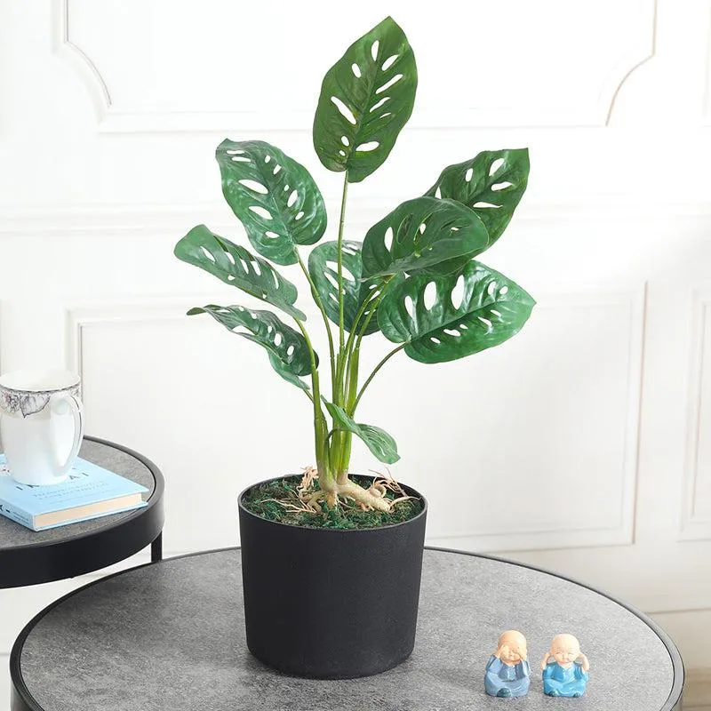 Vivid Verdancy Artificial Plant With Black Plastic Pot media 2