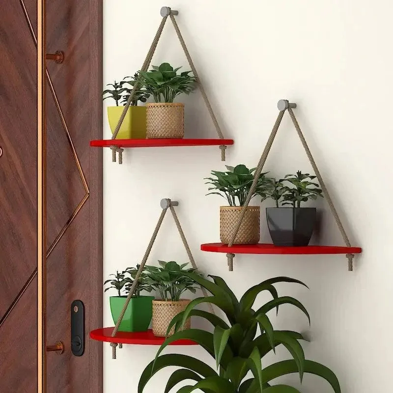 Pop Space (MDF,Wood) Shelves - Set Of Three media 4