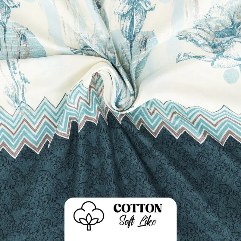 Brevos Bedsheet (Blue) - 115 GSM media 6