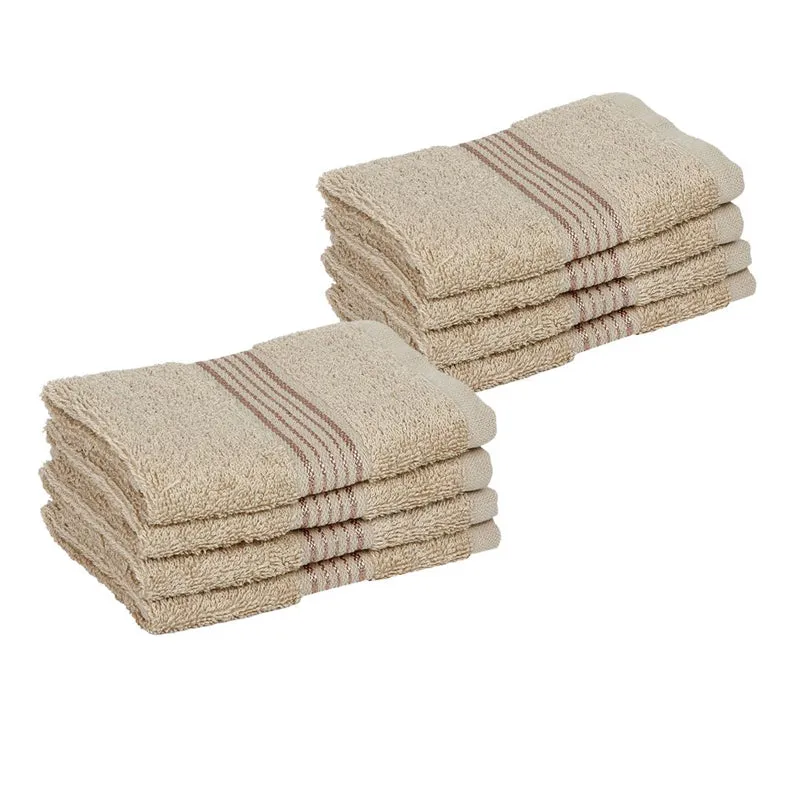 Bodil Face Towel (Beige) - Set Of Eight media 5