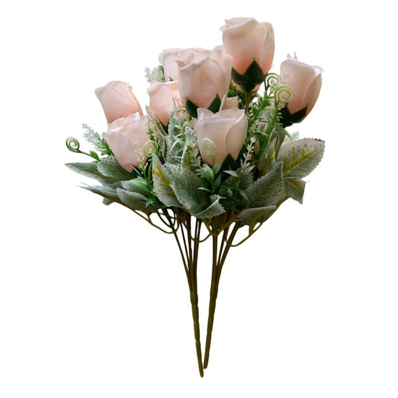 Rosebush Artificial Flower - Blush Pink media 5