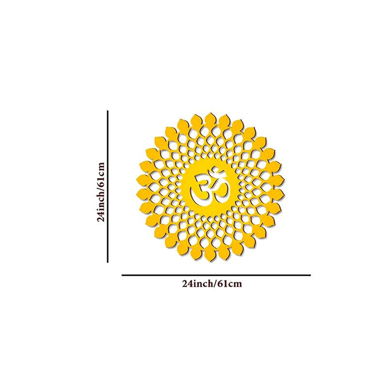 Om Moksha LED Strip Light MDF Wall Accent - Yellow media 8