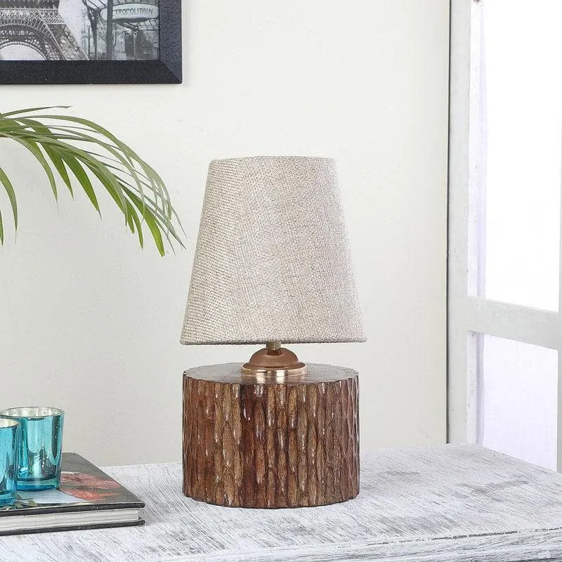 Bria Dori Fabric Table Lamp - Beige,Brown media 3