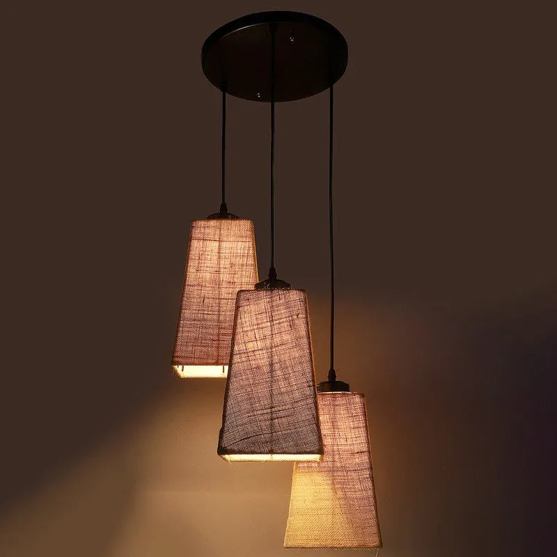 Shadowlux Triple Metal Ceiling Lamp - Beige media 7
