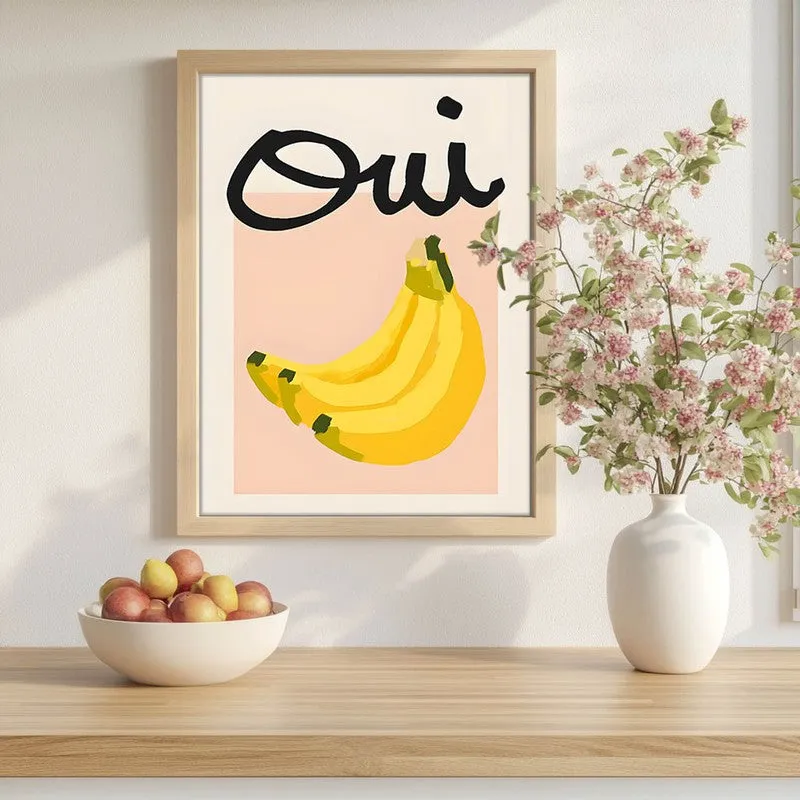 Yellow Pulp Archival Canvas Wall Art - Brown media 1