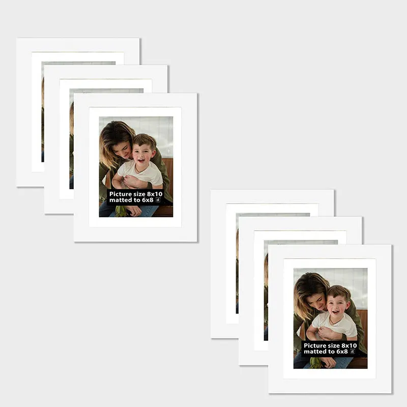 Willow Weave Rectangle Photo Frame (White) - Set Of Six media 3
