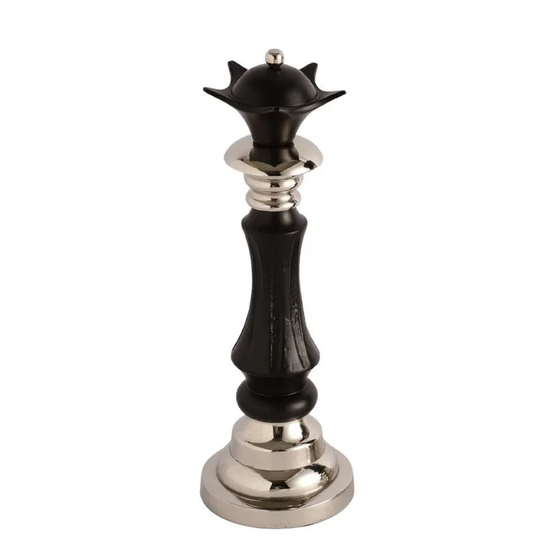 Elegant Queen Chess Piece - Black,Silver media 5