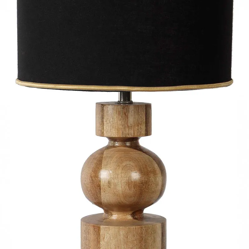 Orbium Wooden Table Lamp - Black,Brown media 4