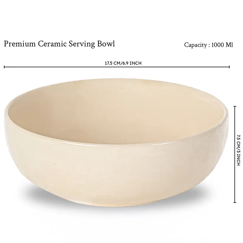 Petra Blanc Serving Bowl (1000 mL) - Set Of Two - 8