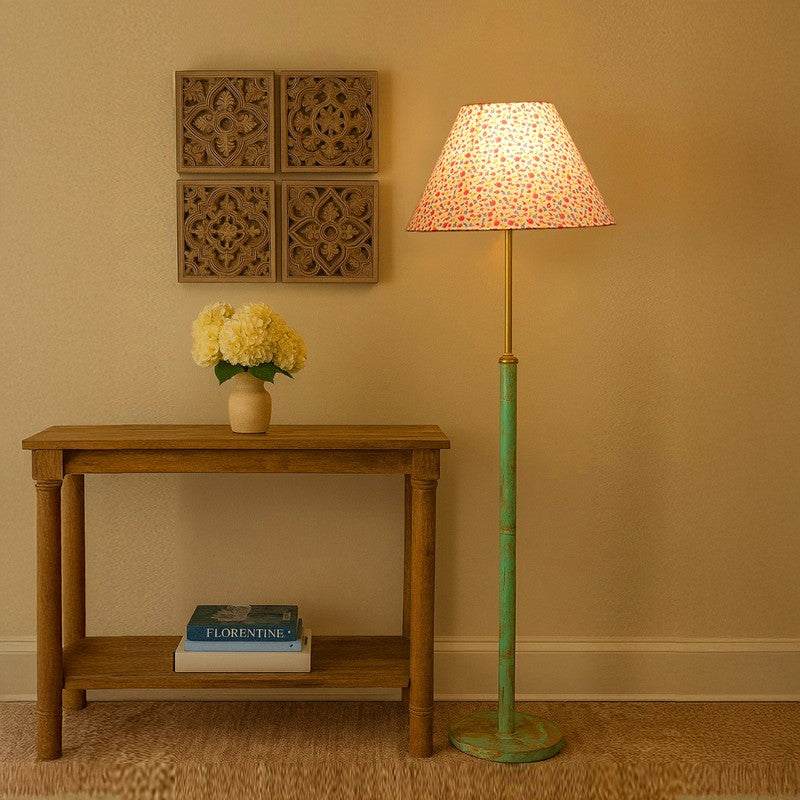 Terra Beam Wooden Floor Lamp - Multicolor