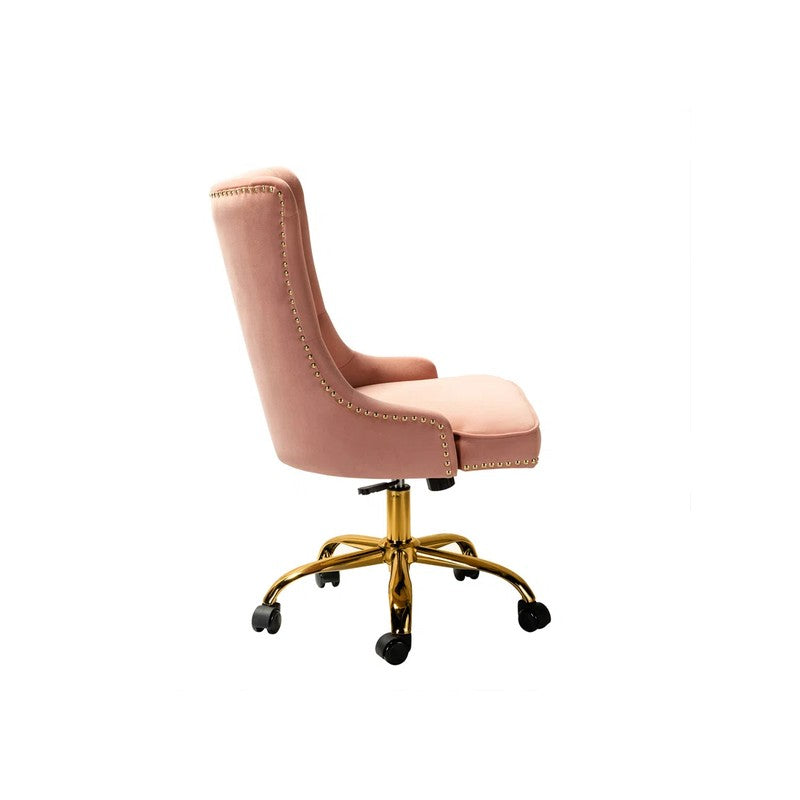 Seatra Neem Wood Office Chair - Pink media 7