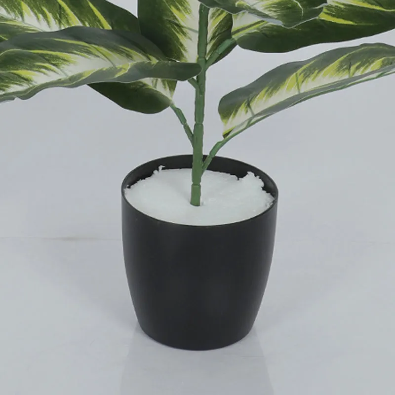 Tropilush Artificial Dieffenbachia Plant With Black Plastic Pot - 2.6 Feet media 4