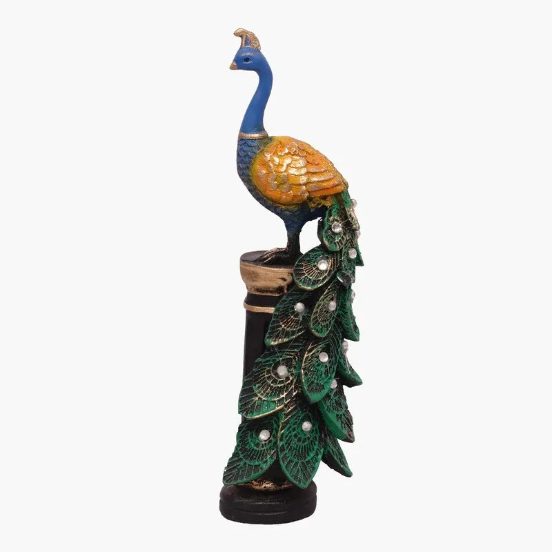 Opulent Peacock Polyresin Showpiece media 3