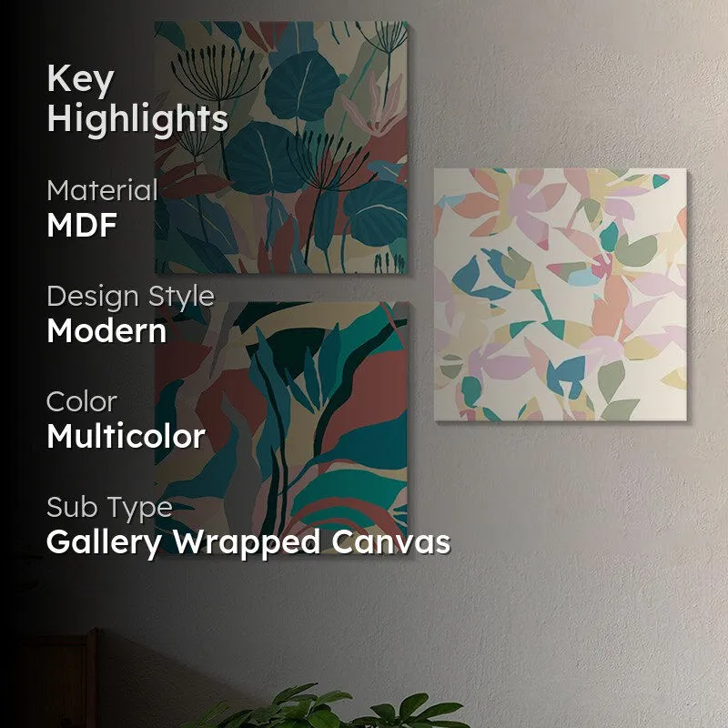Vesto Abstract Wall Painting - Set Of Three media 2