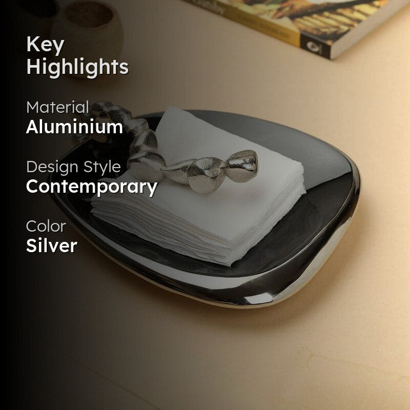 Neva Napkin Holder - Silver media 2