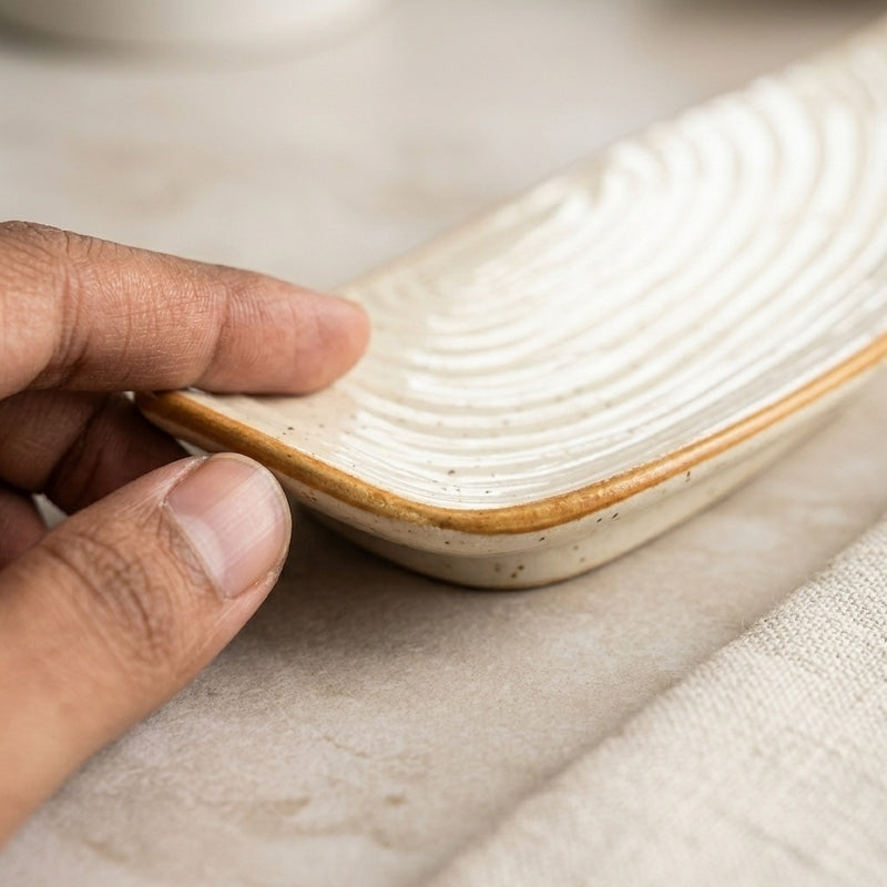 Galenta Oyster Handmade Ceramic Platter media 2