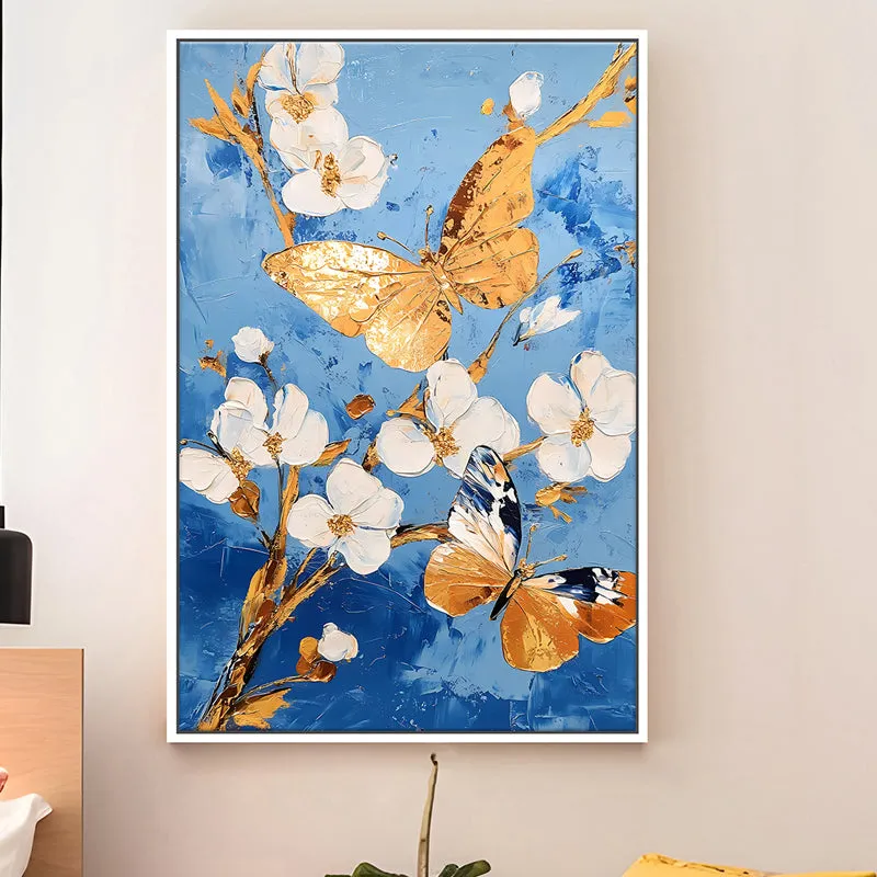Titli Petals Wall Art With Frame media 2