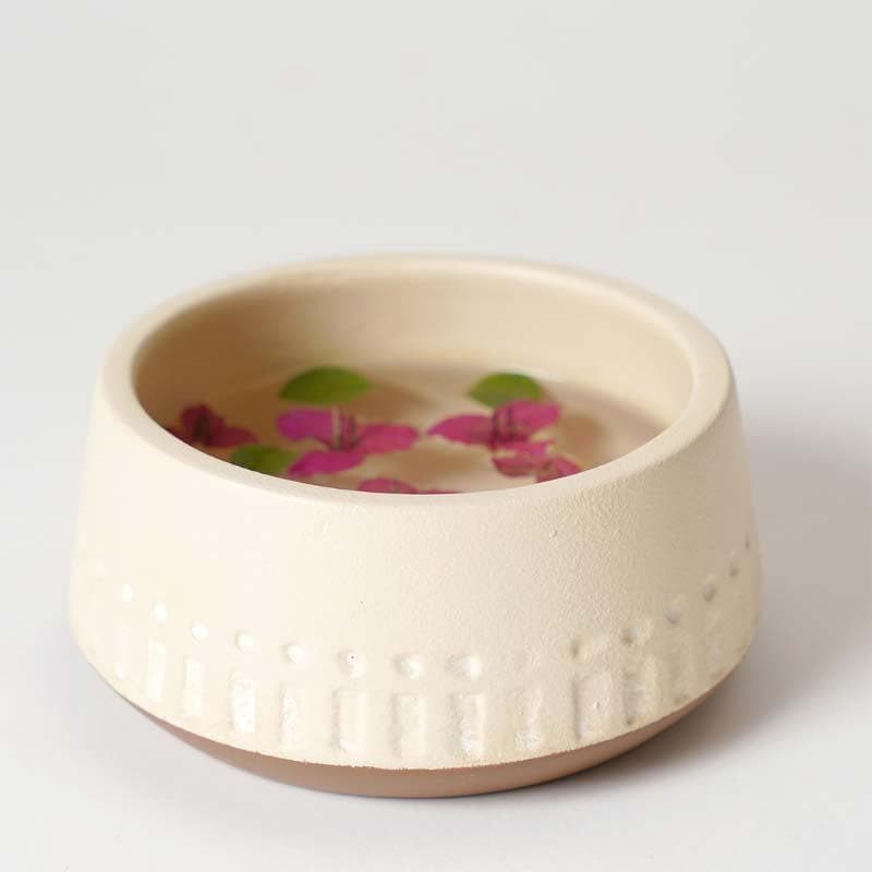 Elegant Beige Terracotta Planter Pot media 4