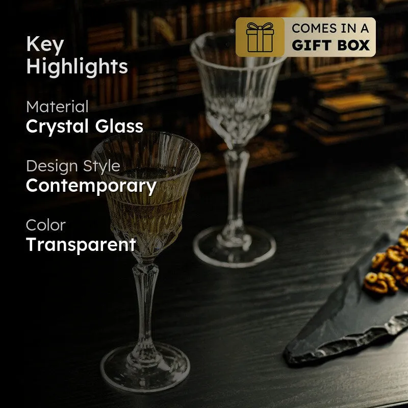 Pure Elegance Wine Glasses (220 mL Each) - Set Of Two media 2