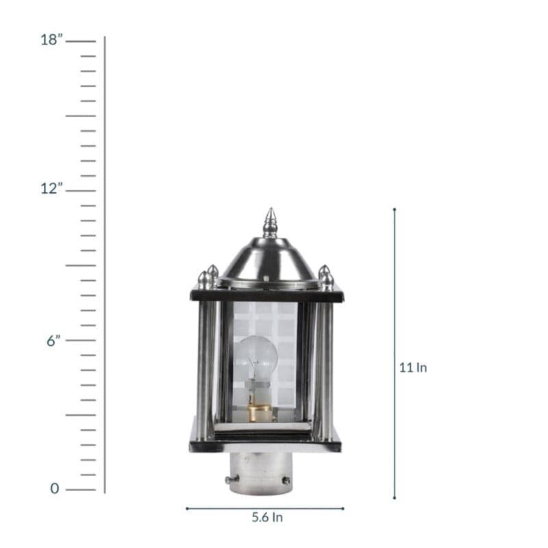 Cyra Gate Metal Outdoor Lamp media 4