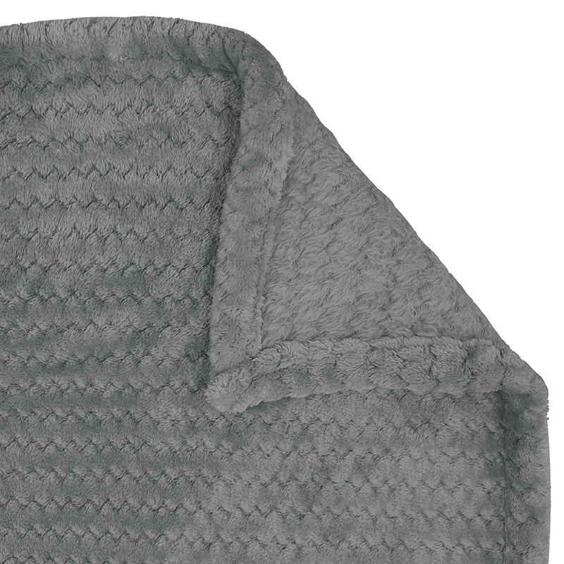 Swayam Seda Mink Blanket (Grey) - 240 GSM media 7