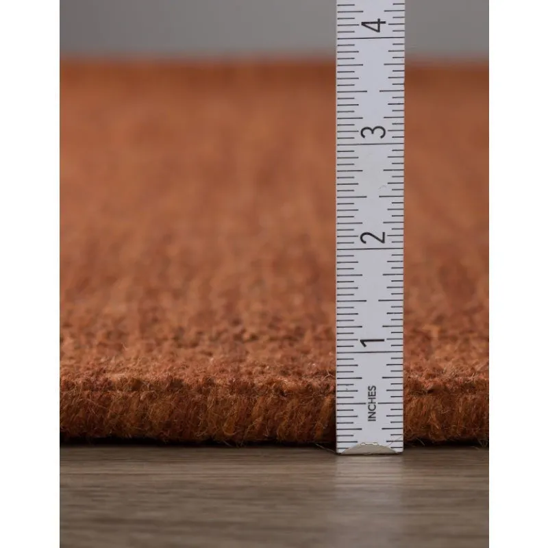 Ethereal Hand Loomed Wool Rug - Rust media 9