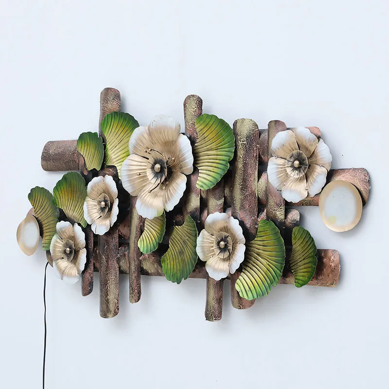 Rustic Flower Vine Iron Wall Accent media 4