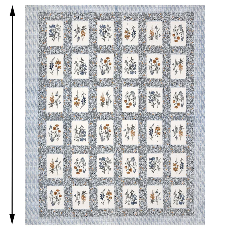 Aditri Floral Printed Cotton Bedsheet (Blue) - 144 TC media 8