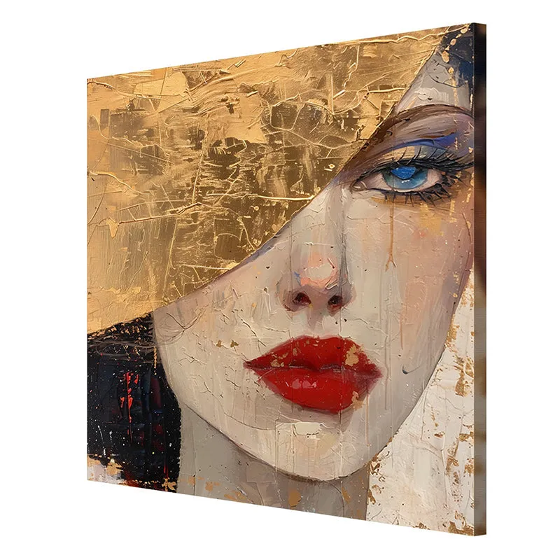 Woman Face Wall Painting media 6