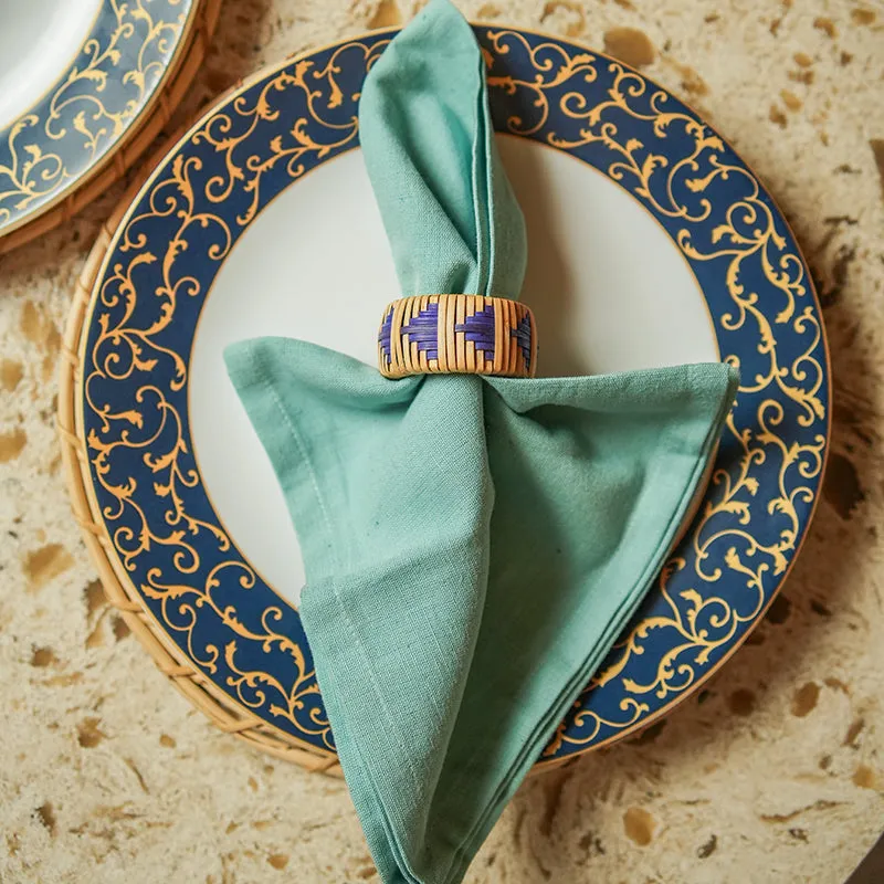 Willow Loop Rattan Napkin Ring - Set Of Two media 4